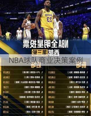 NBA球队商业决策案例