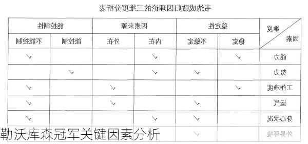 勒沃库森冠军关键因素分析