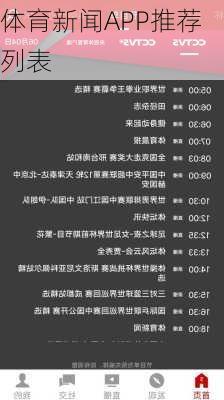 体育新闻APP推荐列表