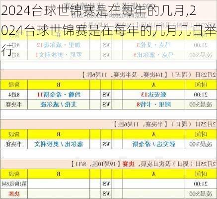 2024台球世锦赛是在每年的几月,2024台球世锦赛是在每年的几月几日举行