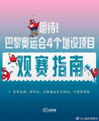 巴黎奥运会新增项目，2024年巴黎奥运会新增项目